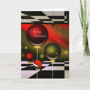 Customised Modern Art Christmas Card