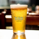 Customised Modern Photo Beer  Glass<br><div class="desc">This Beer glass features the template text 'DADS NAME,  DAD TO,  KIDS NAMES' making the perfect gift for fathers day,  birthdays and christmas. Easy to personalise and you can change the font style,  size and colour by clicking on the link after personalising.</div>