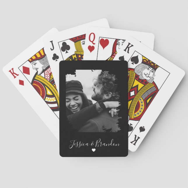 Customised Modern Photo Playing Cards (Back)