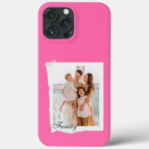 customised modern pink Vintage iPhone Case