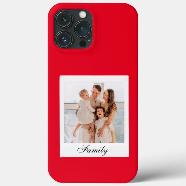 customised modern red Vintage iPhone Case (Back)