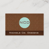 Customised Monogram Business Cards