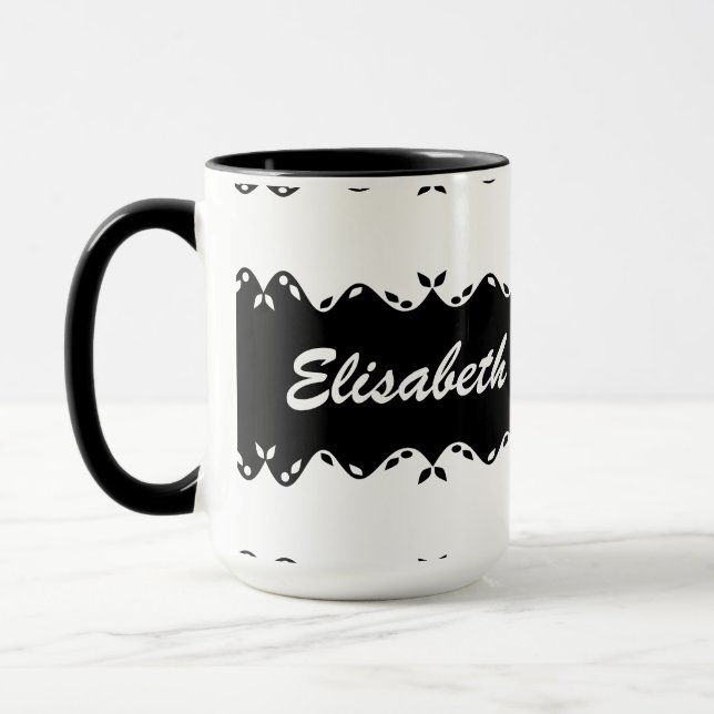 Customised Monogram Design Mug (Left)