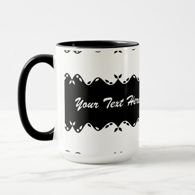 Customised Monogram Design Mug (Left)