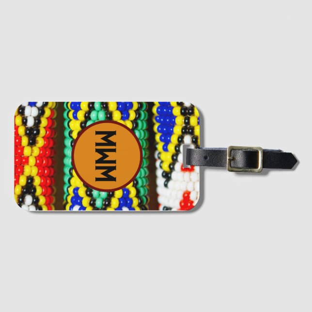 Customised Monogram Southwest Style Luggage Tag (Front Horizontal)