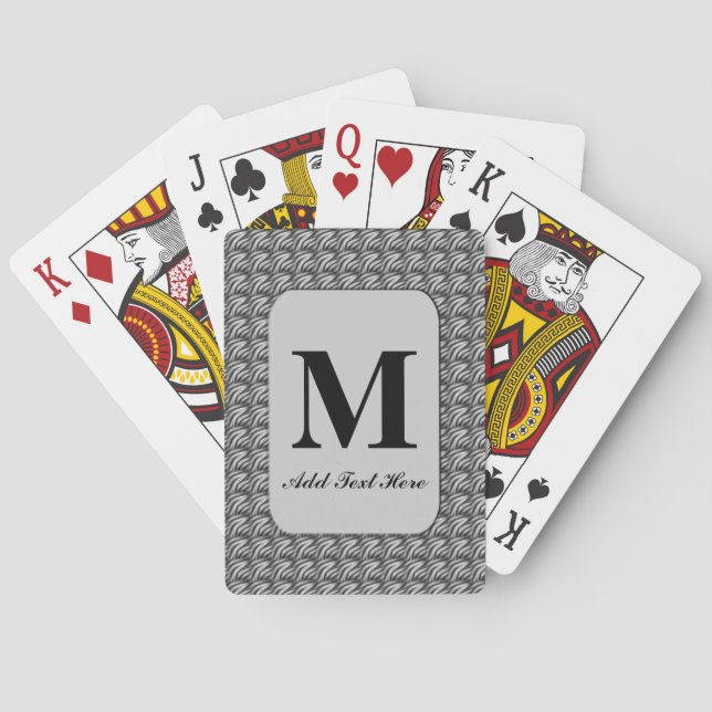 Customised Monogrammed Playing Cards (Back)
