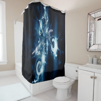Customised Motocross Shower Curtain