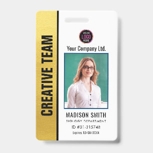 Customised Name and Photo    ID Card Badge