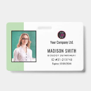 Customised Name and Photo    ID Card Badge