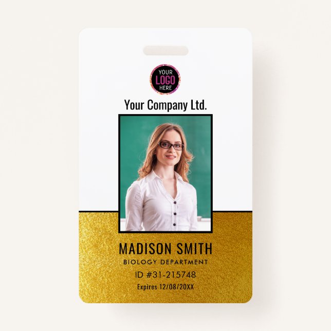 Customised Name and Photo | ID Card Badge ID Badge (Front)