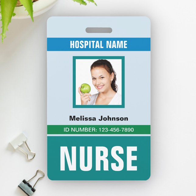 Customised Name and Photo | Nurse ID Card Badge (Creator Uploaded)