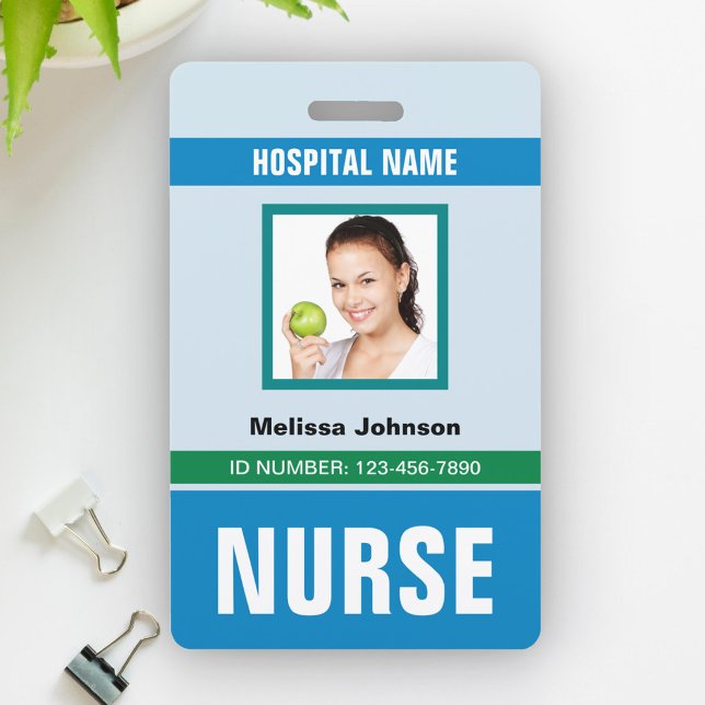 Customised Name and Photo | Nurse ID Card ID Badge (Creator Uploaded)
