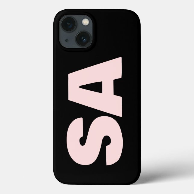 Customised Name Classic Stylish Modern Monogram. Case-Mate iPhone Case (Back)