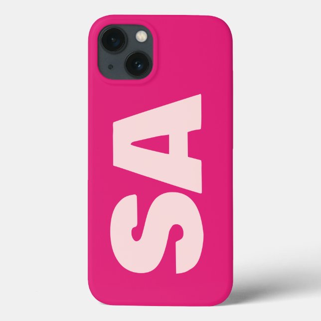 Customised Name Classic Stylish Modern Monogram. Case-Mate iPhone Case (Back)