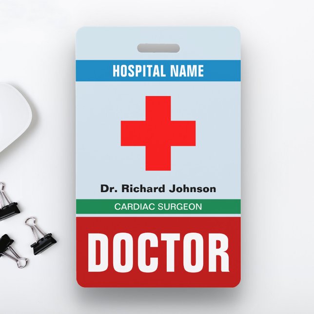 Customised Name Doctor ID Card Badge (Creator Uploaded)