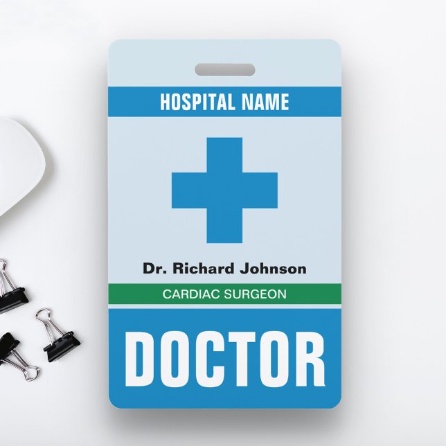 Customised Name Doctor ID Card Badge (Creator Uploaded)