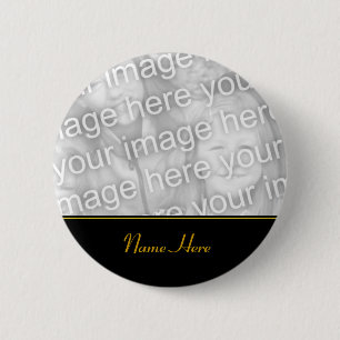 Customised Name Memorial Photo Button