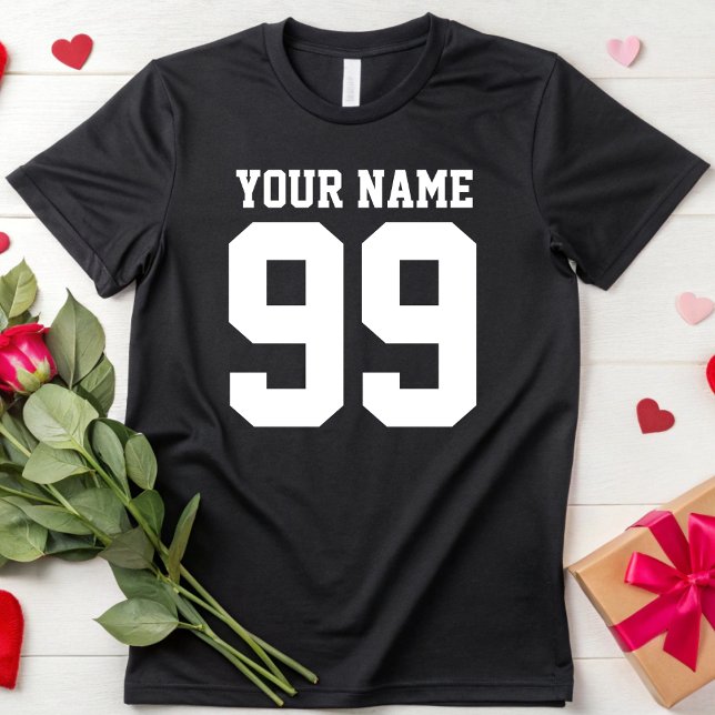 Customised Name Number Gift Personalised Sport Fan T-Shirt (Creator Uploaded)