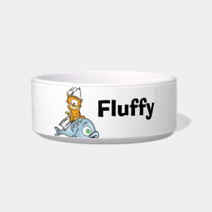 Customised Name Pet Cat Bowls