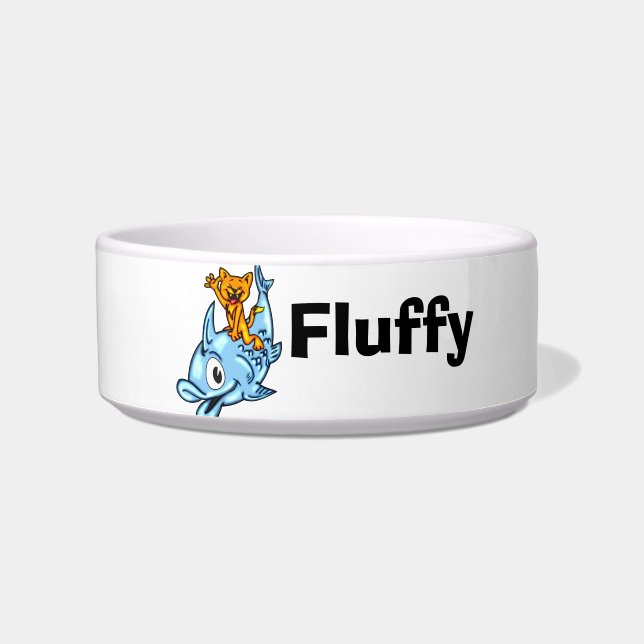 Customised Name Pet Cat Bowls (Front)