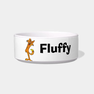 Customised Name Pet Cat Bowls