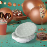 Customised Name Sage Green  Paper Plate<br><div class="desc">Cute sage green paper party bowls with name of your choice in white script.  Add matching paper cups and napkins to complete your party ensemble. Matching products make any event look much more professional.</div>
