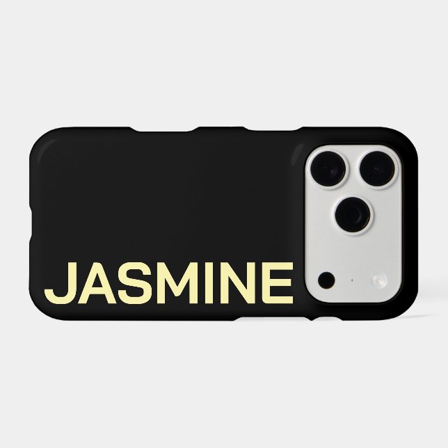 Customised Name Stylish Minimal Monogram Modern (Back Horizontal)