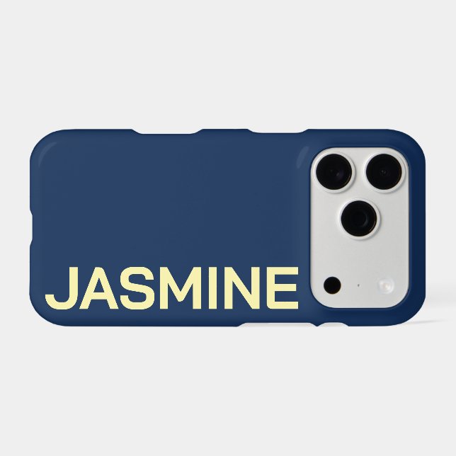 Customised Name Stylish Minimal Monogram Modern (Back Horizontal)