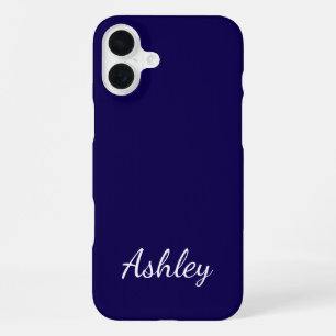 Customised Name Stylish Modern Elegant Minimalist iPhone 16 Plus Case