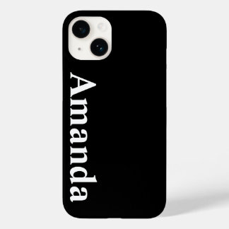 Customised Name Stylish Modern Elegant Monogram. Case-Mate iPhone 14 Case
