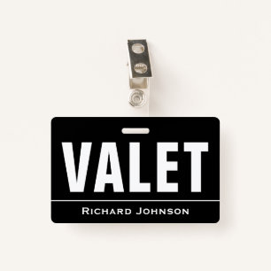 Customised Name Valet ID Badge