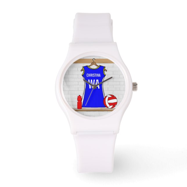 Customised netball sporty watch (Front)