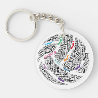 Customised Netball Team Acrylic Key chain