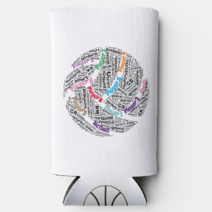 Customised Netball Team Seltzer Can Cooler 