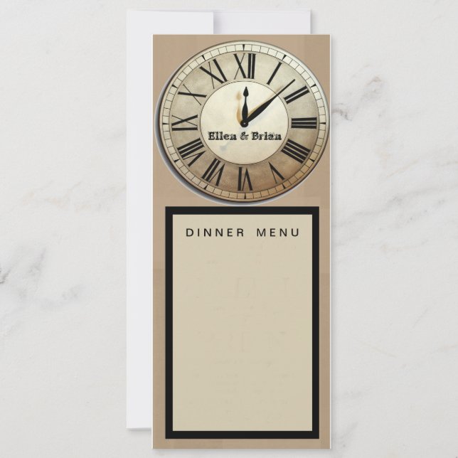 Customised new year's eve wedding program (Front)