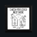 Customised Niece Gift I Wish You Lived Next Door Gift Box<br><div class="desc">Looking for the perfect gift for your niece’s upcoming birthday? Look no further than our personalised I Wish You Lived Next Door wooden keepsake box! This unique and sentimental gift is sure to make her feel loved and appreciated. Plus, it makes a great remembrance of your time spent together as...</div>