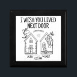 Customised Niece Gift I Wish You Lived Next Door Gift Box<br><div class="desc">Looking for the perfect gift for your niece’s upcoming birthday? Look no further than our personalised I Wish You Lived Next Door wooden keepsake box! This unique and sentimental gift is sure to make her feel loved and appreciated. Plus, it makes a great remembrance of your time spent together as...</div>