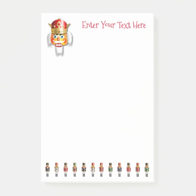 Customised Nutty Nutcrackers Cartoon Post-it Notes (Front)