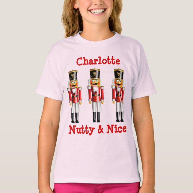 Customised Nutty Nutcrackers Cartoon T-Shirt (Front)