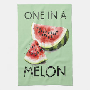 Customised ONE IN A MELON Summer Vibes Party Tools Tea Towel