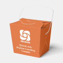 Customised Orange Company Logo Business Fortune