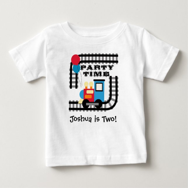 Customised Party Time Train T-shirt (Front)