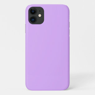 Customised Pastel Mauve Solid Colour Minimalist  iPhone 11 Case