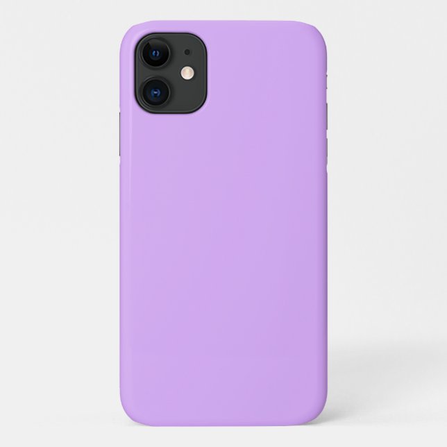 Customised Pastel Mauve Solid Colour Minimalist  Case-Mate iPhone Case (Back)