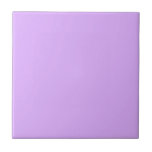 Customised Pastel Mauve Solid Colour Minimalist   Ceramic Tile<br><div class="desc">Loveable light spring purple mauve colour. Minimalist simple modern trendy chic style pastel aestethic in lavender solid colour. Mauve home decor,  mauve aesthetic decor,  mauve kitchen,  mauve colour.</div>
