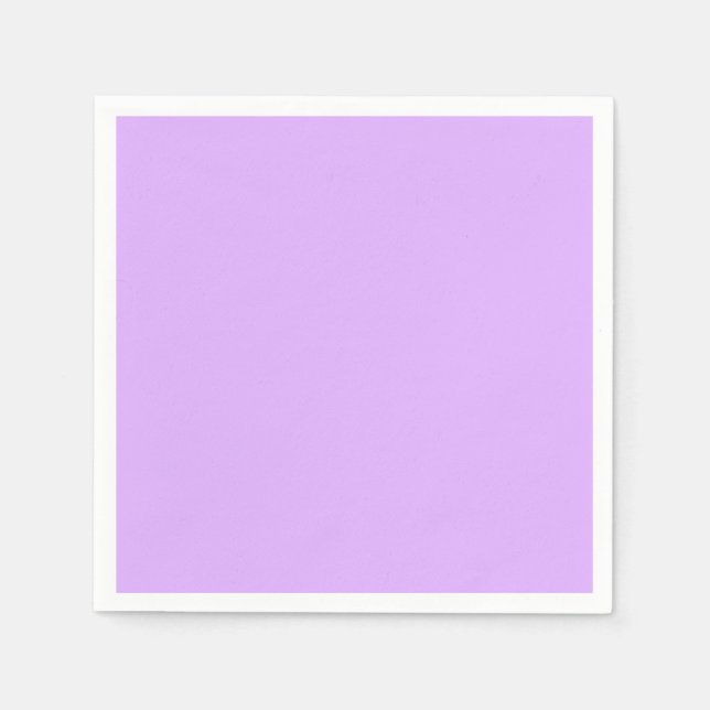 Customised Pastel Mauve Solid Colour Minimalist Napkin (Front)