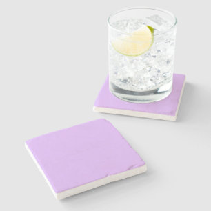Customised Pastel Mauve Solid Colour Minimalist  Stone Coaster