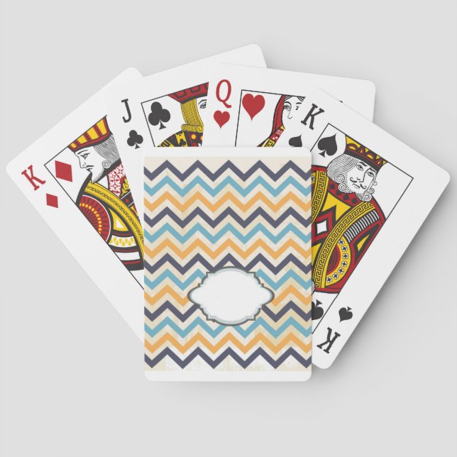 Customised Pattern Monogram Playing Cards (Back)
