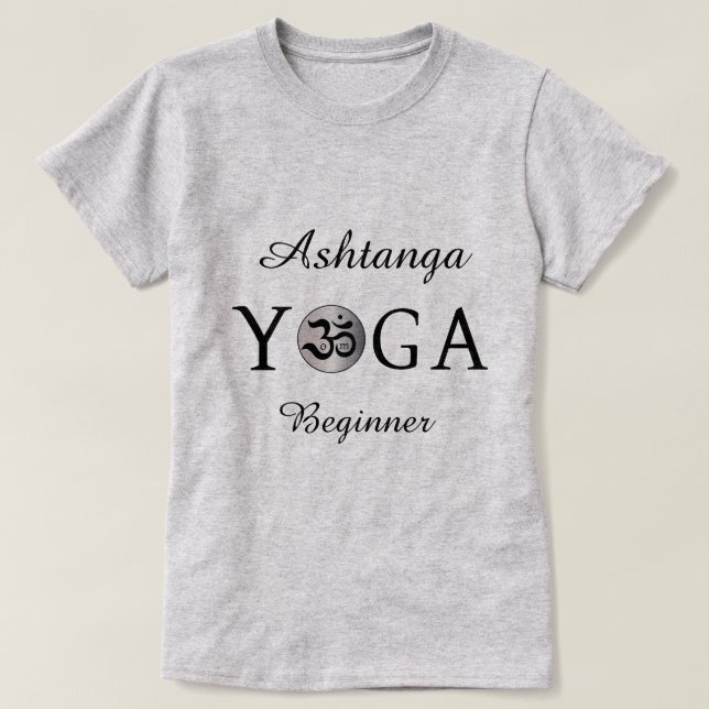 Customised Personalised Om yogi yoga workout shirt (Design Front)