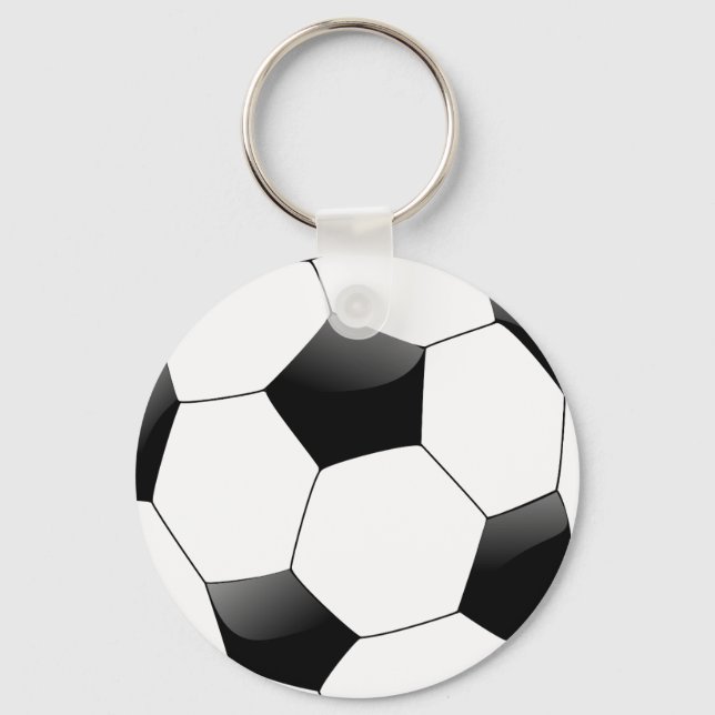 Customised Personalised Saucer Football Key Ring (Front)